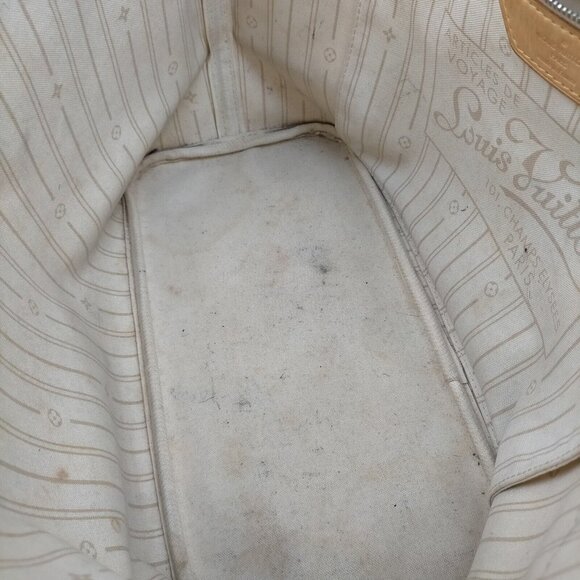 Louis Vuitton Neverfull Mm White Damier Azur Tote - Picture 8 of 9